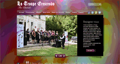 Desktop Screenshot of latroupecrescendo.fr