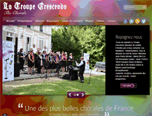 Tablet Screenshot of latroupecrescendo.fr